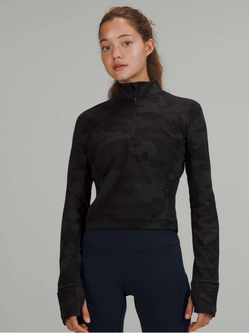 Lululemon It’s Rulu Run Cropped Half-Zip